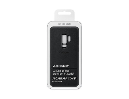 Твърди гърбове Твърди гърбове за Samsung Луксозен твърд гръб ALCANTARA оригинален EF-XG965 за Samsung Galaxy S9 Plus G965 черен